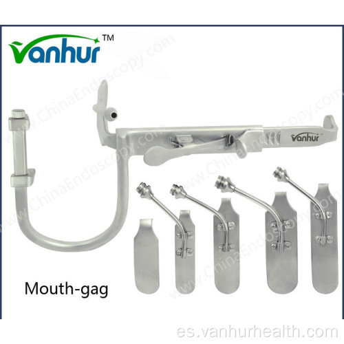 Ent Mouth-Gag con boquilla de agua para instrumentos de laringoscopia